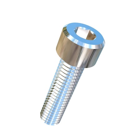 Allied Titanium M8-1.25 Socket Head Cap Screw, Socket, Plain Titanium, 30 mm Length 0017220